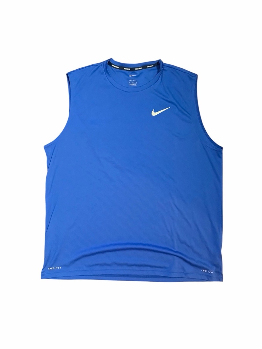 Nike Swim Dri-FIT Sleeveless Performance Shirt Men’s XL Royal Blue UPF 40+ Tank